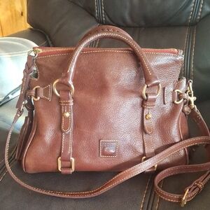 Dooney & Bourke Chesnut Brown Leather Trim